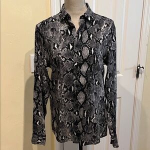 H&M Reptile Patterned Blouse